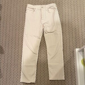 Mother Tomcat Ankle in Ecru color